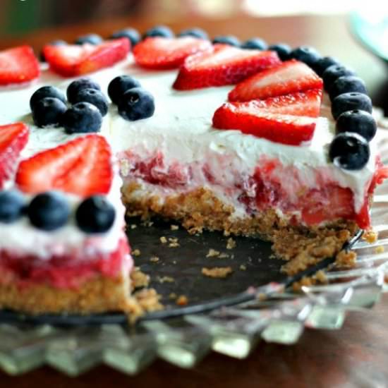 Star Spangled Yogurt Pie