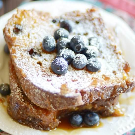 Overnight Blueberry French Toast