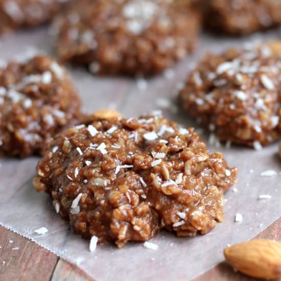 Almond Coconut No-Bake Cookies
