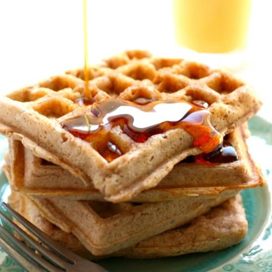 Cinnamon Sugar Vegan Waffles