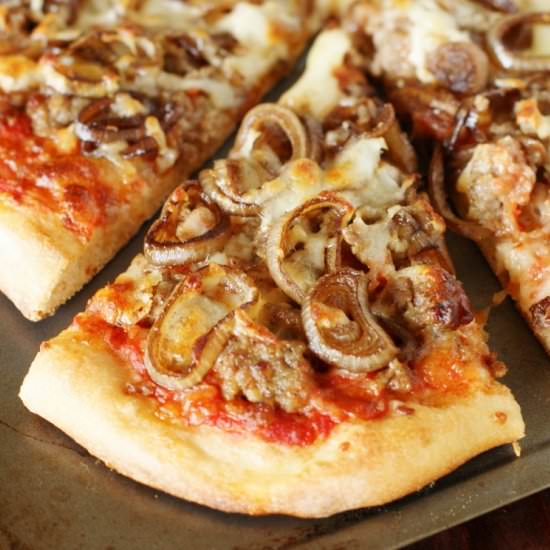 Sausage & Caramelized Onion Pizza