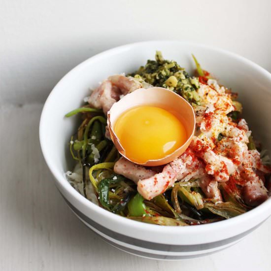 Leeks Carbonara