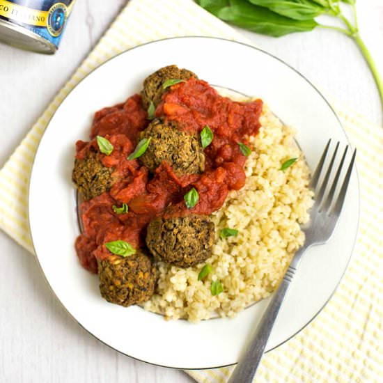 Mediterranean lentil meatballs
