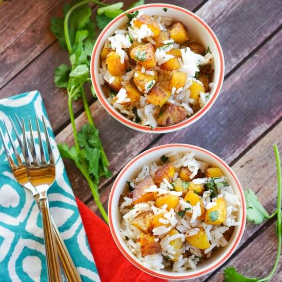 Jasmine Rice with Plantains