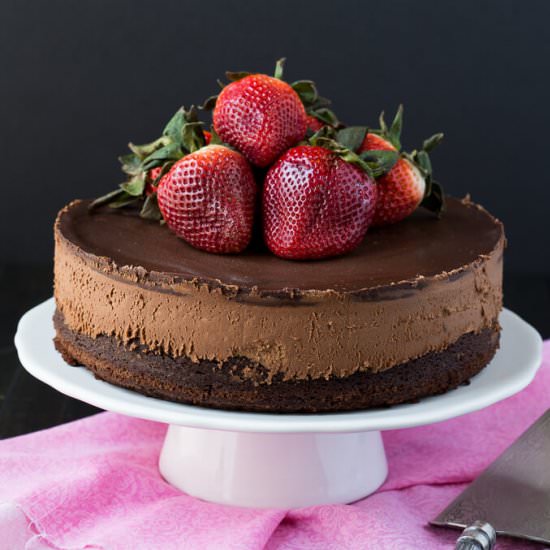 Triple chocolate Mousse Cake