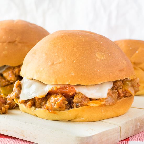 Sausage Pizza Sloppy Joes