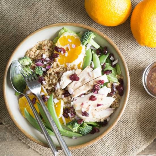 Orange Sesame Chicken Quinoa Salad