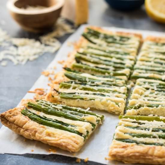 Parmesan Asparagus Tart