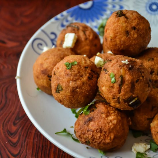 Paneer Potato Lentil Dumplings