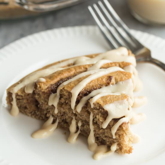 Cinnamon Roll Baked Pancake