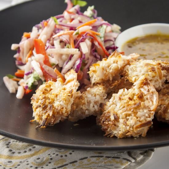 Healthier Baked Coconut Shrimp