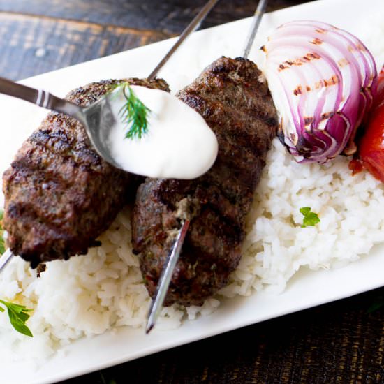 Easy Mushroom Kefta Kebob