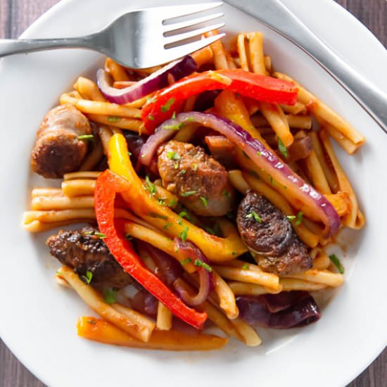 Sausage & Peppers Pasta