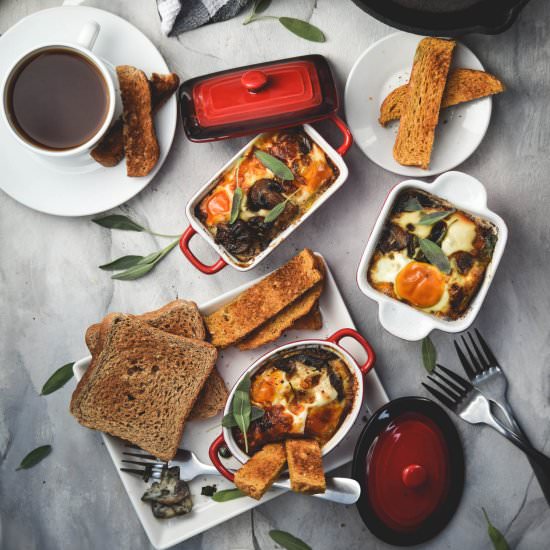 Eggs en Cocotte (Baked Eggs)