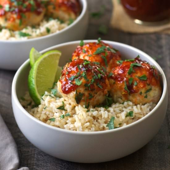 Barbecue Chicken Meatballs