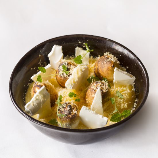 Lemon posset with white chocolate