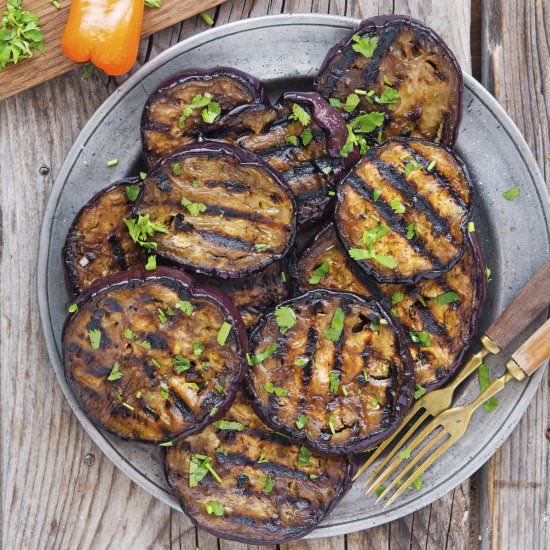 Balsamic Marinated Grilled Eggplant