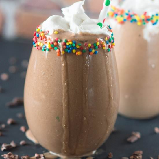 Chocolate nutmeg smoothie (vegan)