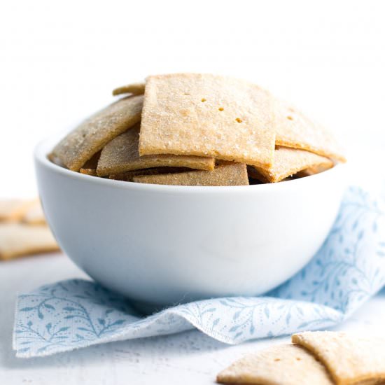Salt & Pepper Quinoa Crackers