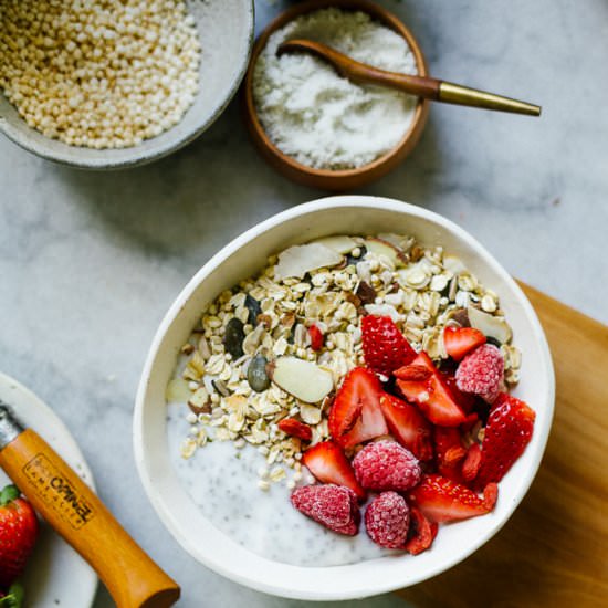 Swiss Muesli with Chia Yogurt