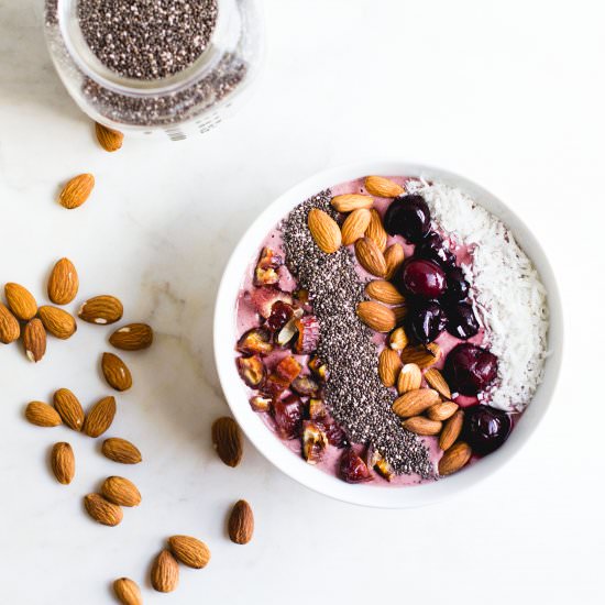 Cherry Almond Smoothie Bowl