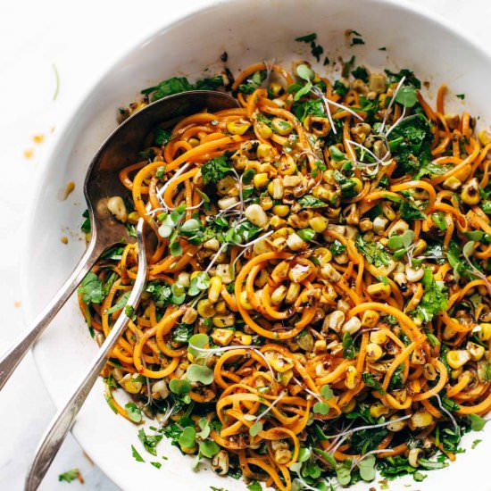 Chipotle Sweet Potato Noodle Salad