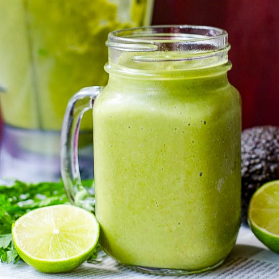 Pear Arugula Green Smoothie