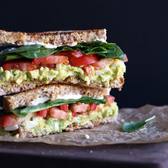 Avocado Egg Salad Sandwiches