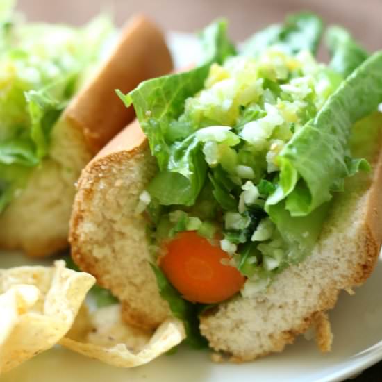 Mexican Carrot Dogs + Salsa Verde