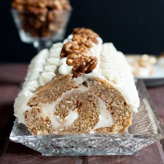 Banana Bread Roll Cake