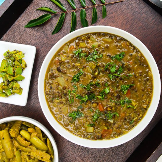 Curried Black Lentil Soup