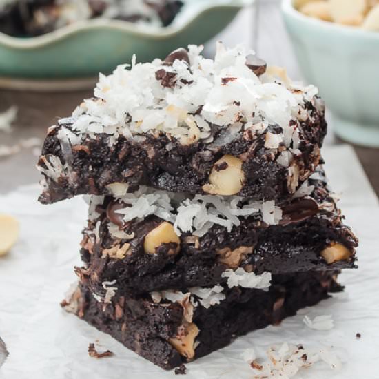 Coconut Macadamia Brownies