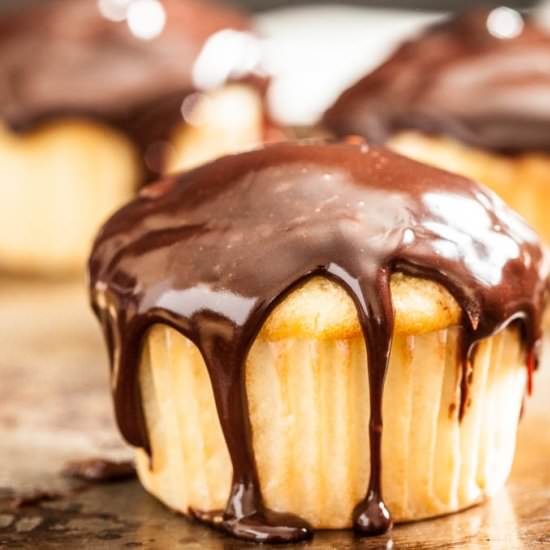 Boston Cream Cupcakes