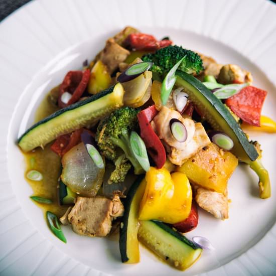 Orange, Chicken & Veggie Stir-Fry