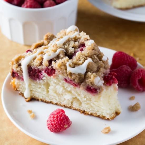 Raspberry Streusel Cake