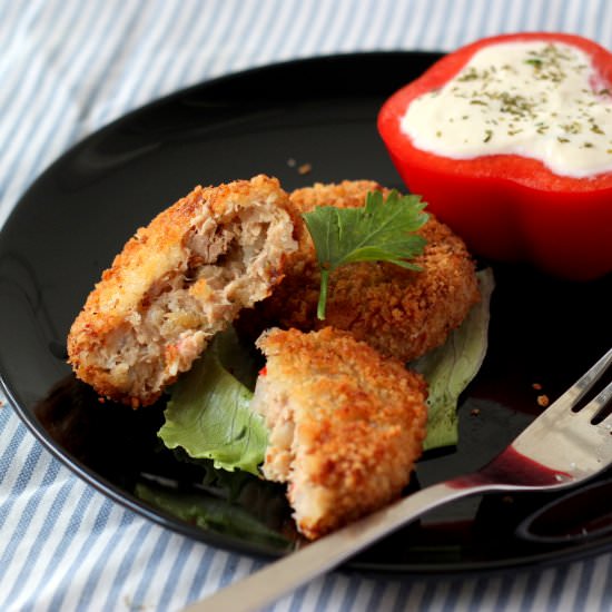 Canned Tuna Fish Cakes 罐头金枪鱼肉饼