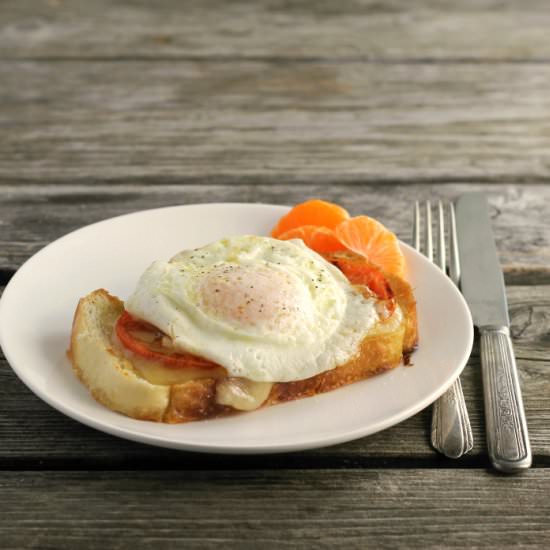 Open Face Egg Sandwich