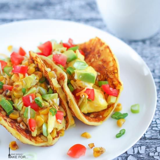 Corn Pancake Breakfast Tacos