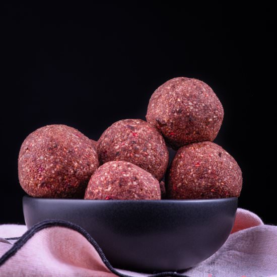 Chocolate and Raspberry Bliss Balls