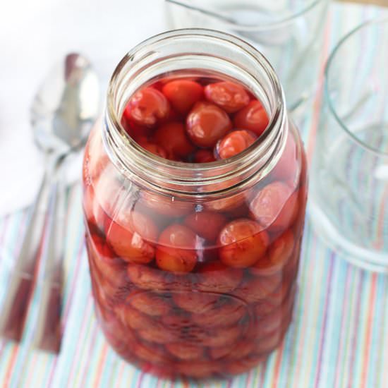 Homemade Maraschino Cherries