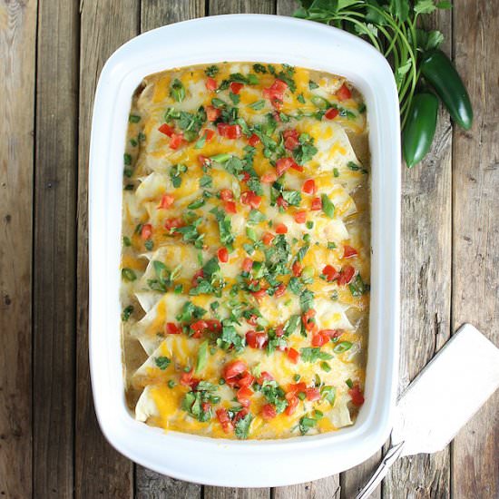 Cheesy Chicken Enchiladas