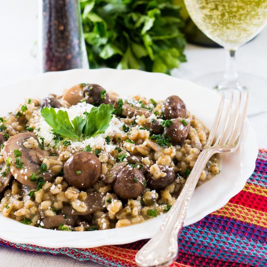 Mushroom Barley Risotto