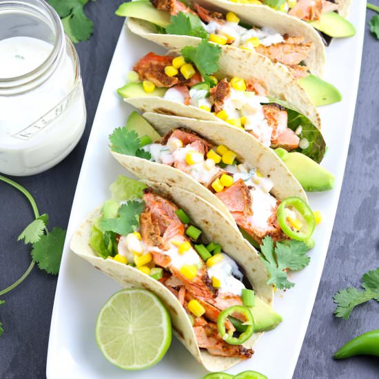 Grilled Salmon Tacos