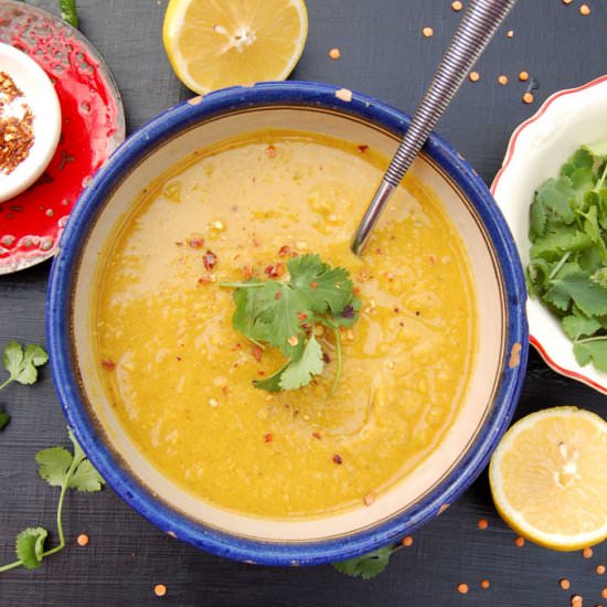 Spiced Red Lentil Soup