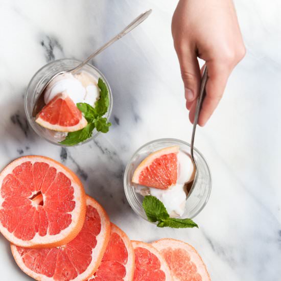 Grapefruit Coconut Shaved Ice