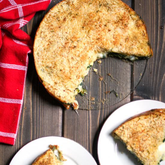 Potato and Spinach Gateau
