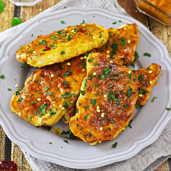 Curried Mango Pork Chops
