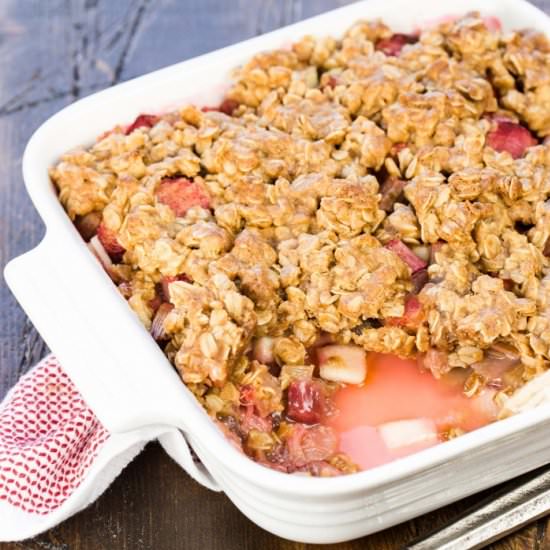 Rhubarb Apple Crisp