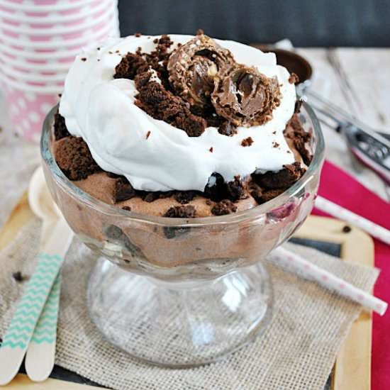 Nutella Brownie Mousse Trifle