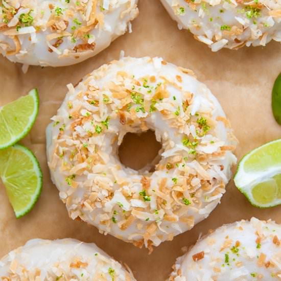 Key Lime Coconut Donuts
